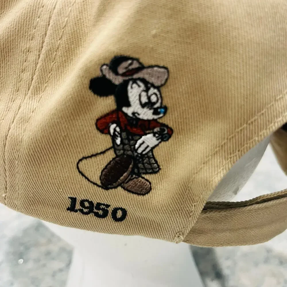 Disney Mickey Mouse Through The Years Hat Cap Vintage 1928 Today Florida Tan